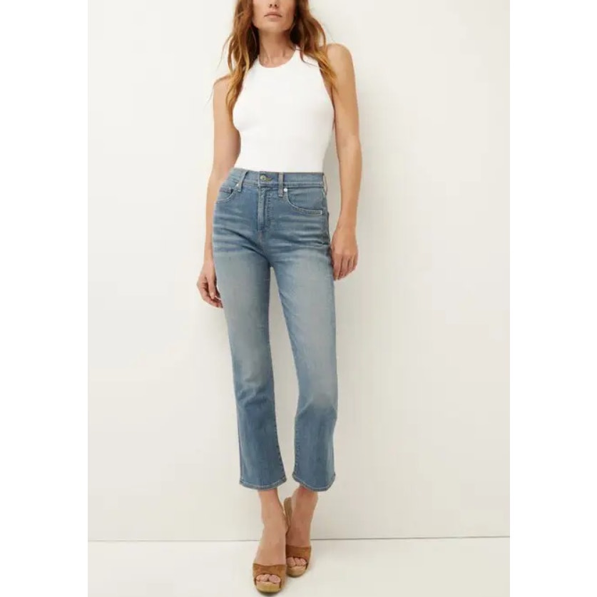 Veronica Beard Carly Kick-Flare Jean - Durango